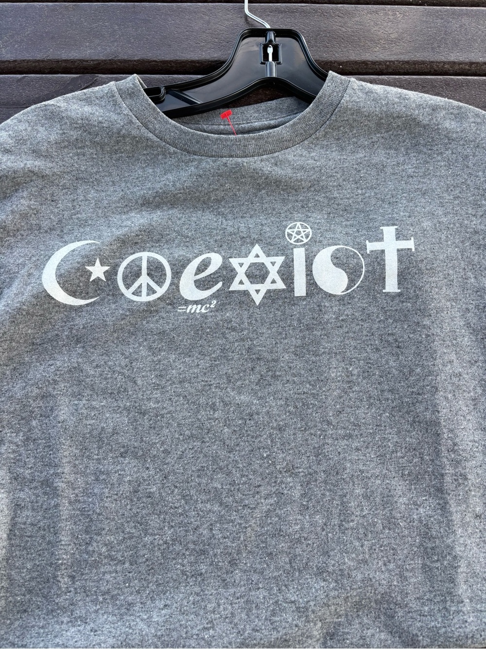 Gray Coexist Graphic Short-Sleeve Tee